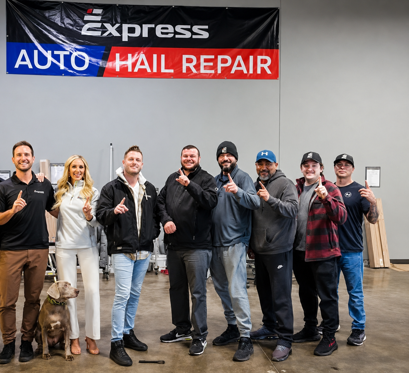 The Express Hail Repair team